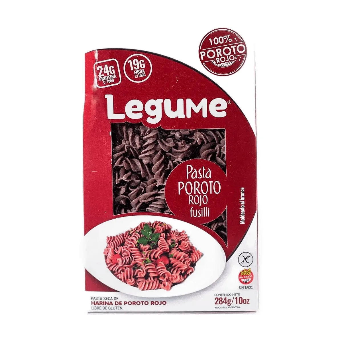 Legume - Fusilli de poroto rojo x 284 gr