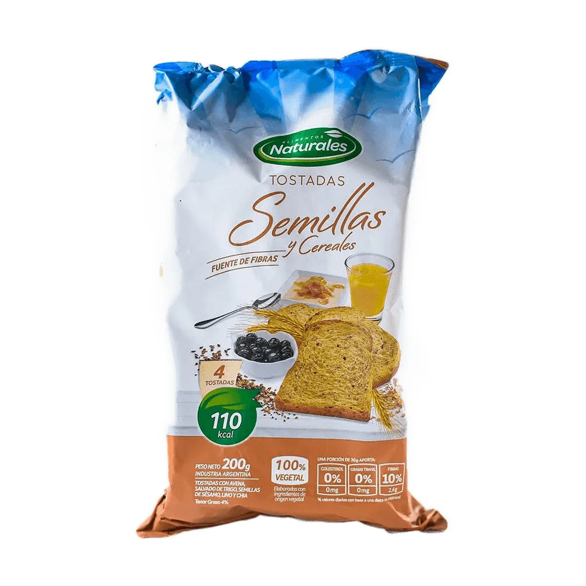 Tostadas Naturales - Tostadas con semillas x 200 gr