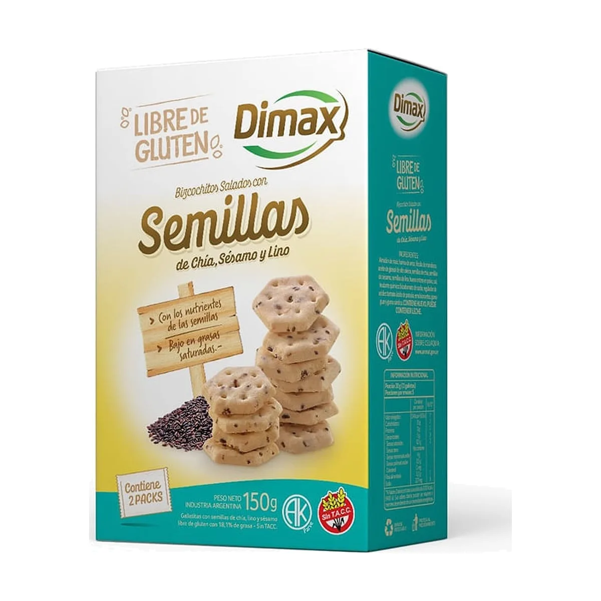 Dimax - Bizcochos semillas x 200 gr