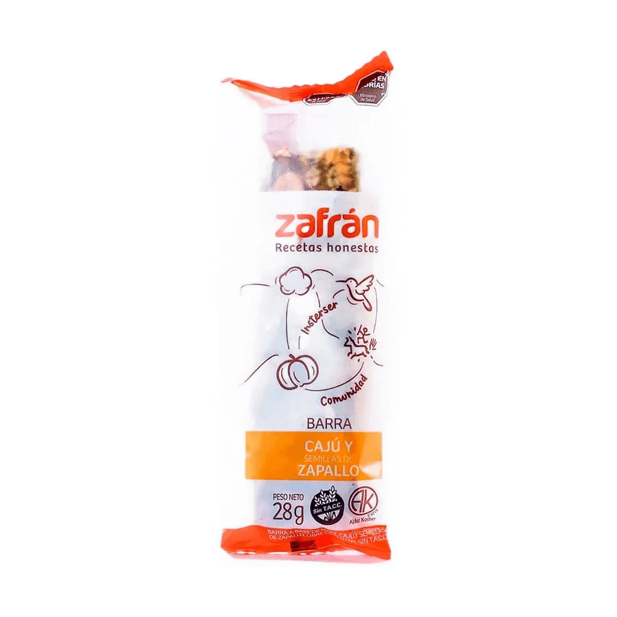 Zafran - Barrita de cajú y zapallo x 28 gr