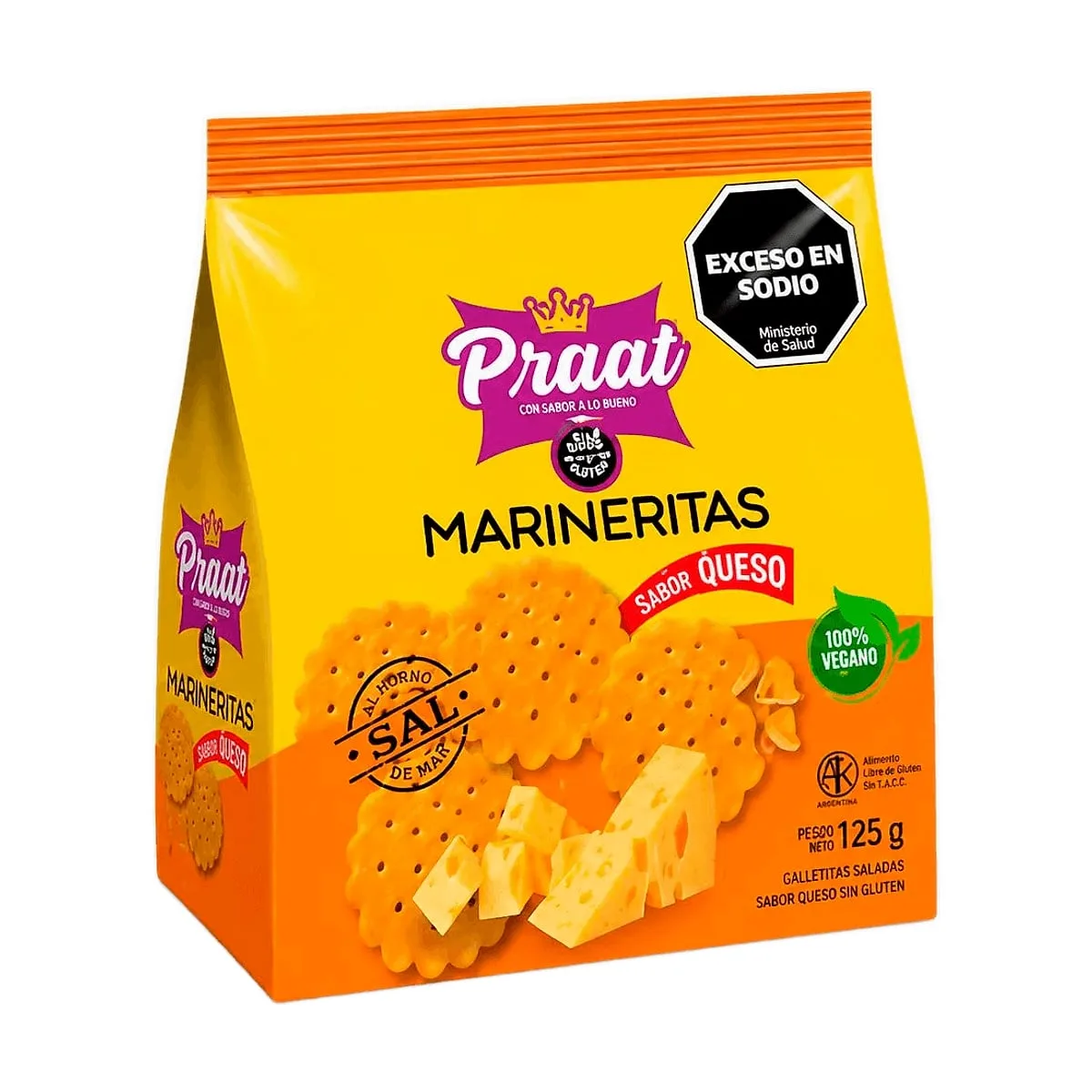 Praat - Marineritas sabor queso x 125 gr