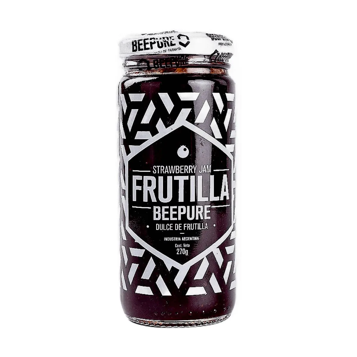 Bee Pure - Mermelada sabor frutillas s/a x 270 gr