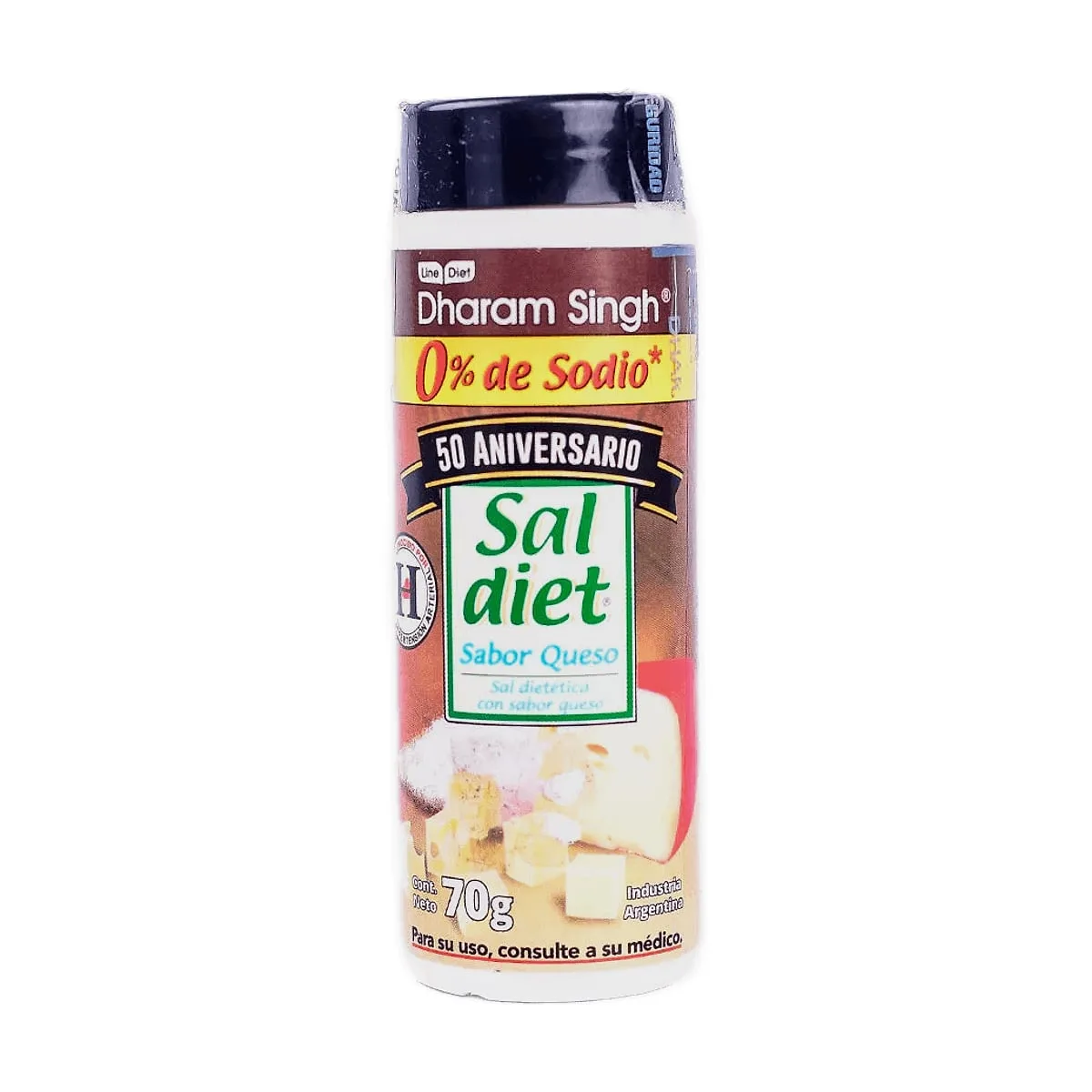 Dharam Singh - Sal diet sin sodio sabor queso x 70 gr