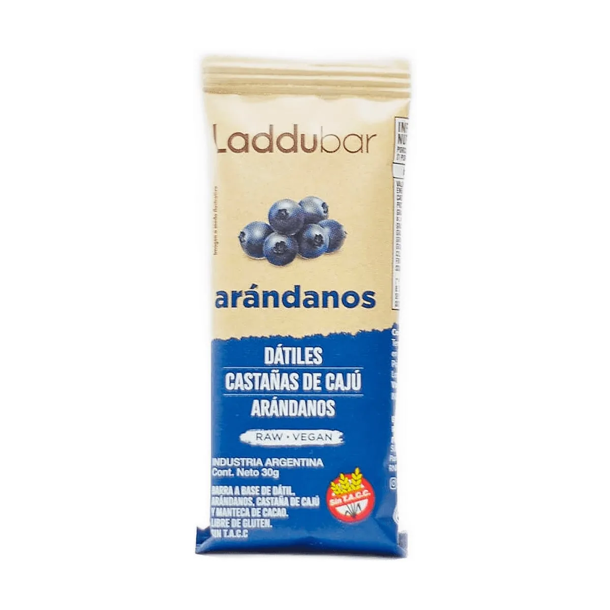 Laddubar - Barritas sabor Arandano x 30 gr