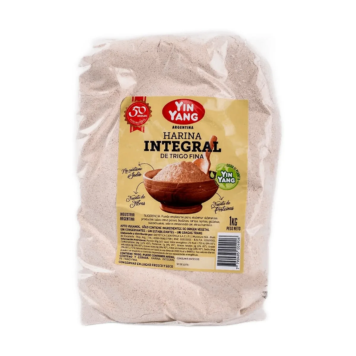 Yin Yang - Harina integral de trigo fina x 1 kg