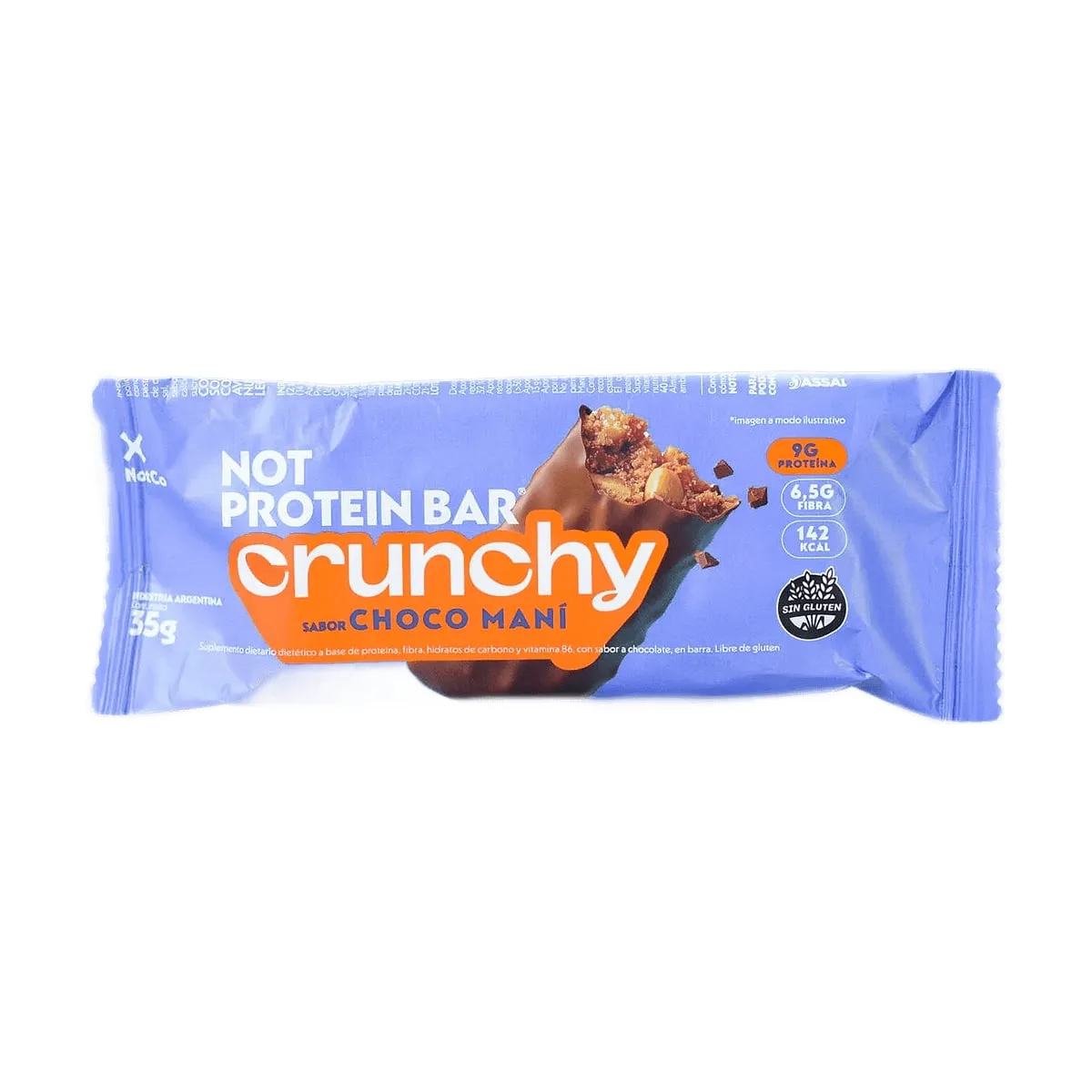 Not Co - Barrita proteica crunchy choco mani x 35 gr