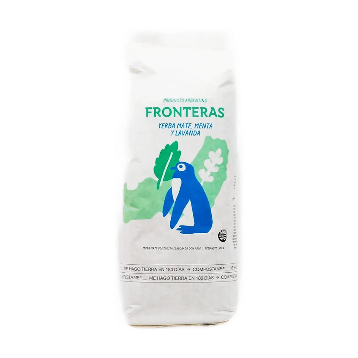 Fronteras - Yerba mate de menta y lavanda repuesto x 500 gr
