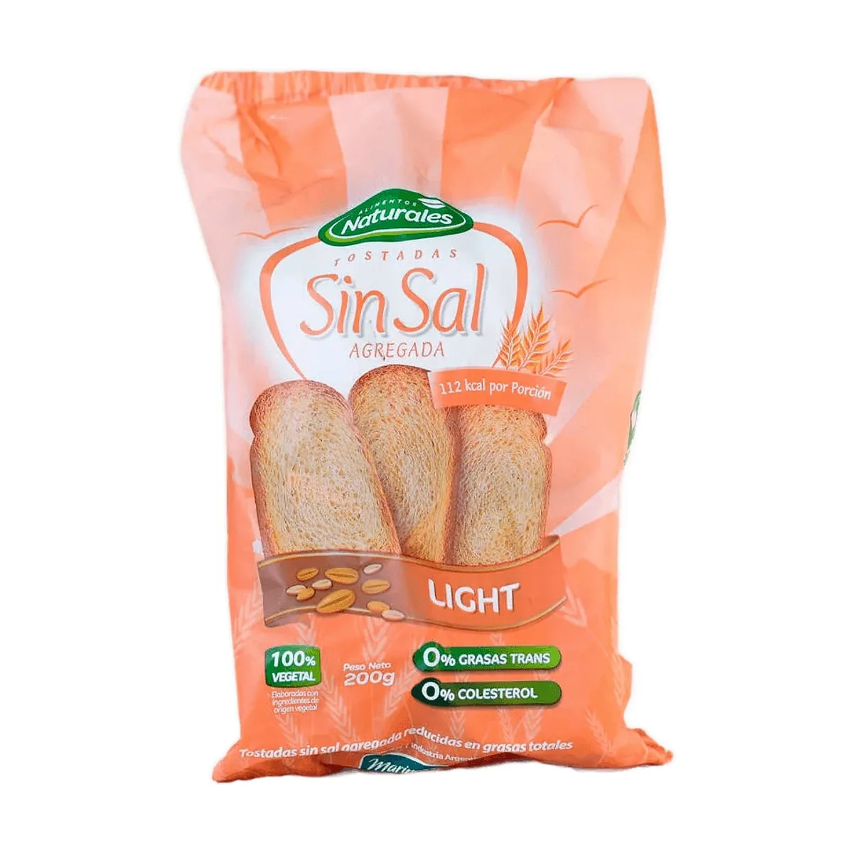 Tostadas Naturales - Tostadas light s/ sal x 200 gr