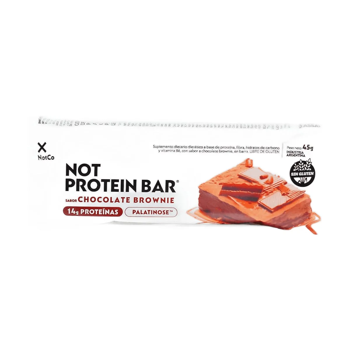 Not co - Not protein bar sabor chocolate brownie x 45 gr