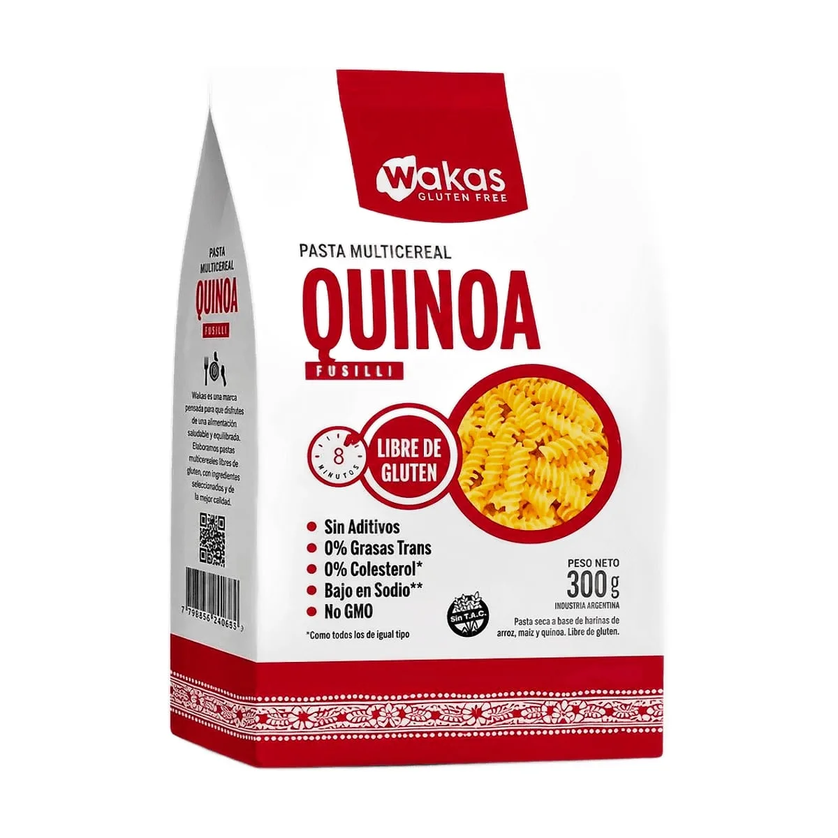 Wakas - Pastas multicereal con alubia y quinoa x 300 gr