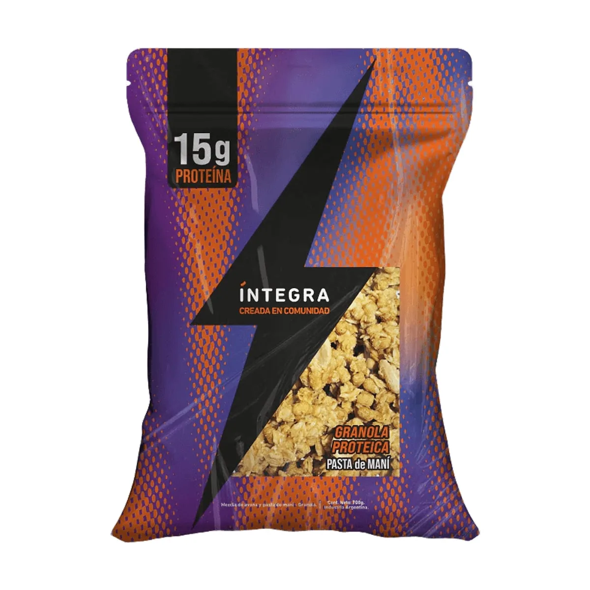 Integra - Granola proteica con pasta de maní x 700 gr