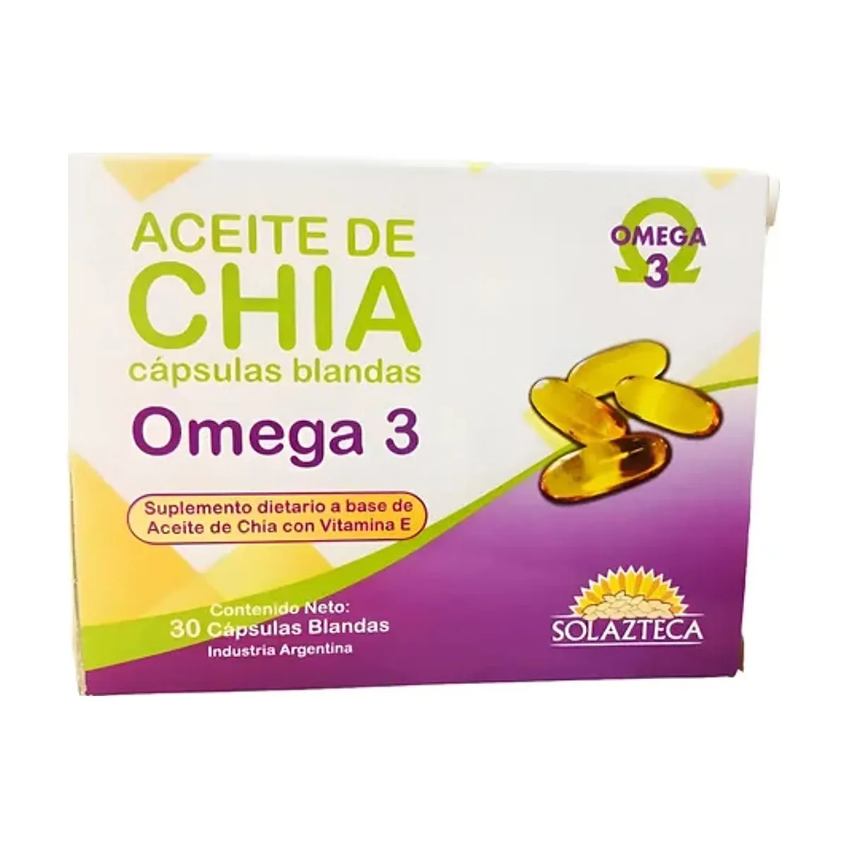 Sol Azteca - Aceite de chia x 30 cap