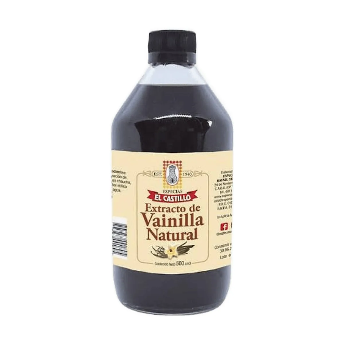 El Castillo - Extracto de vainilla natural x 500 cc