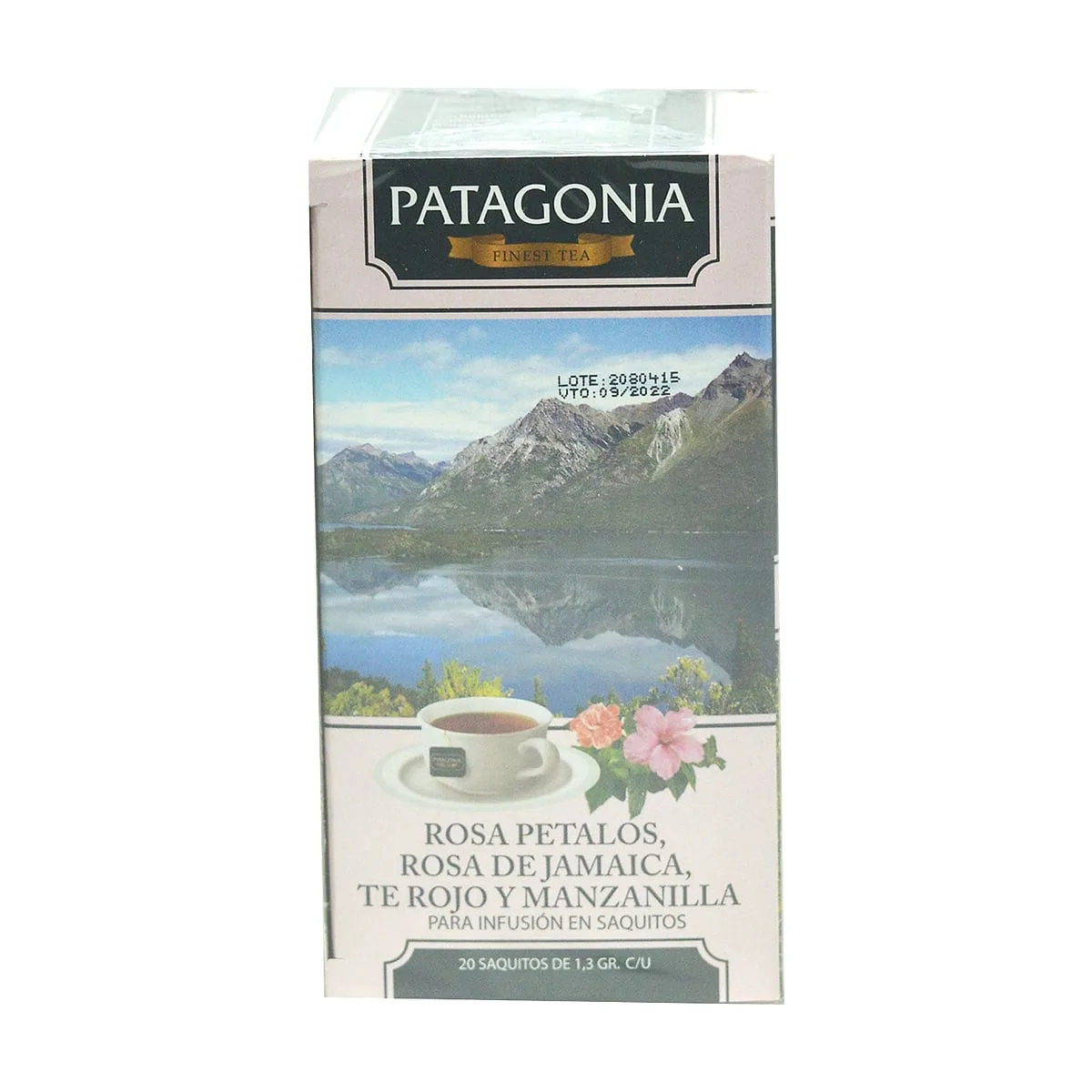 Patagonia - Té de rosa, hibiscus, Té rojo y manzanilla x 20 saq