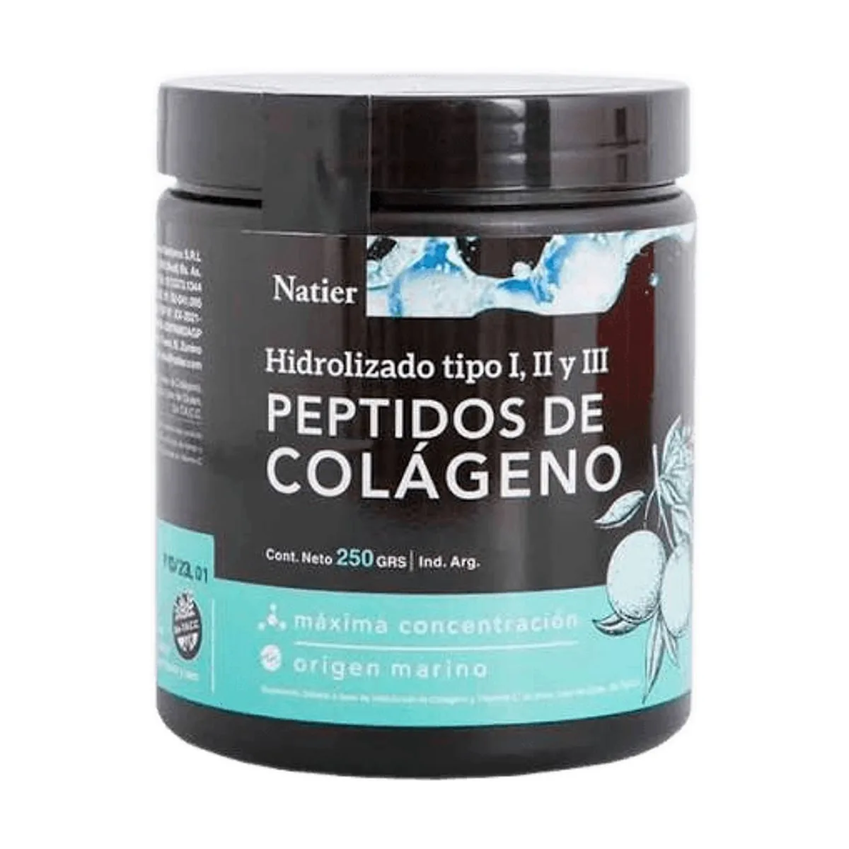 Natier - Peptidos colageno hidrolizado marino en polvo x 250 gr