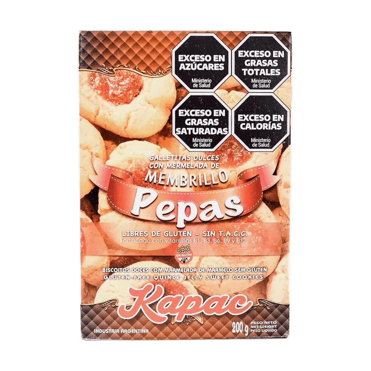 Kapac - Pepas c/mermelada de membrillo x 200 gr