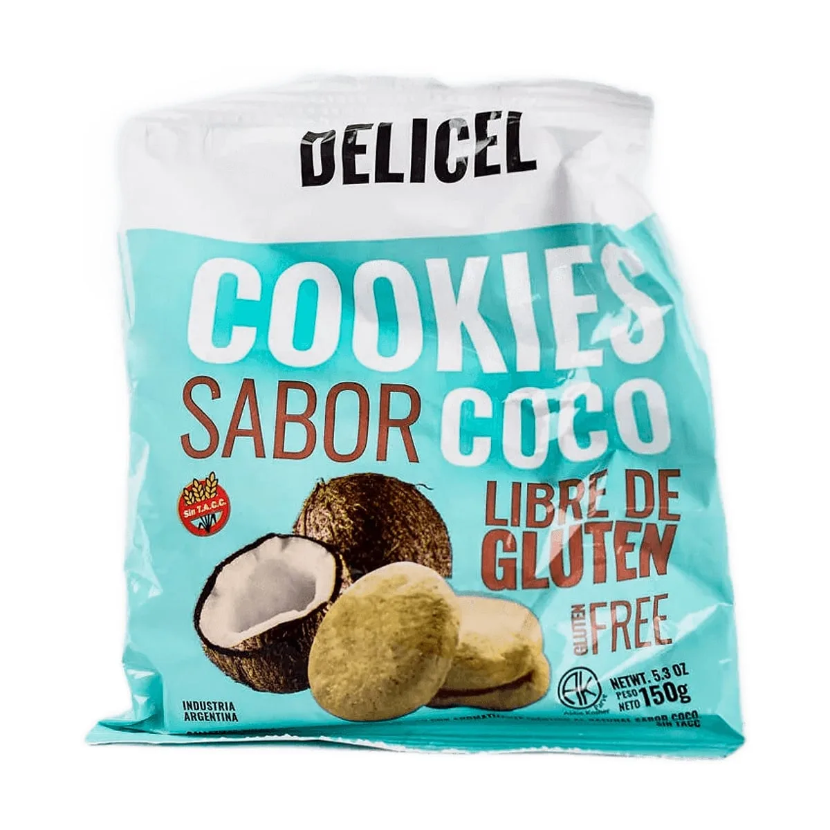 Delicel - Galletitas dulces sabor coco x 200 gr