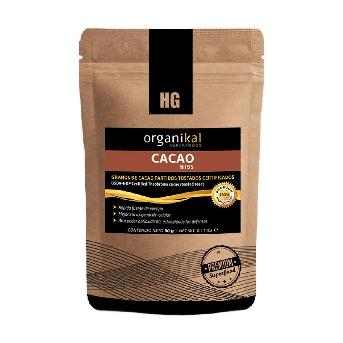 Organikal - Nibs de cacao x 50 gr