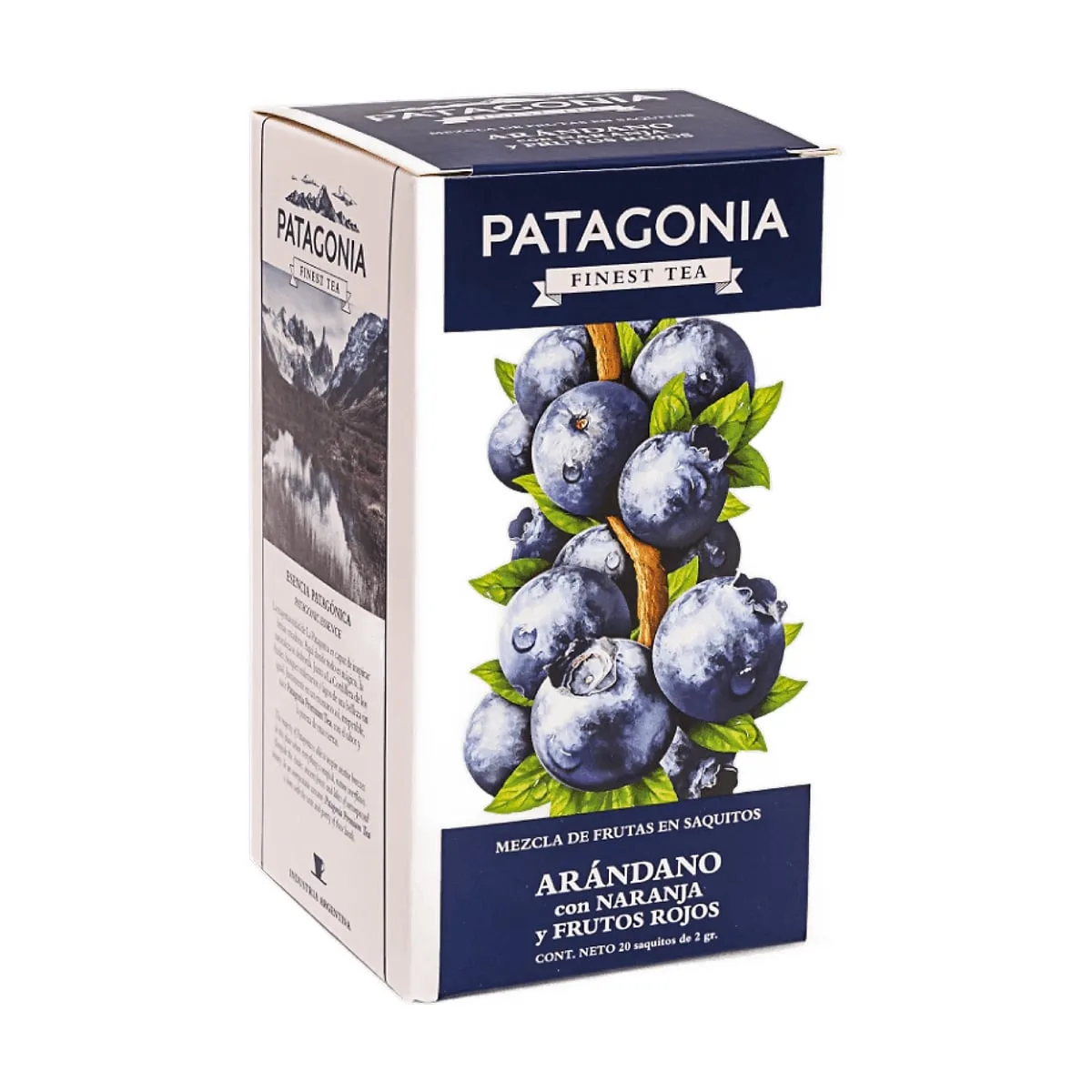 Patagonia - Arandano con naranja y frutos rojos x 20 saq