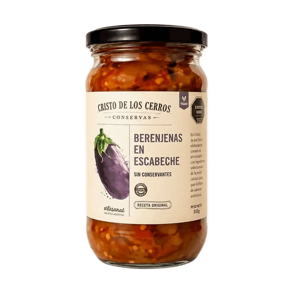 Cristo de los Cerros - Berenjenas en escabeche x 310 gr