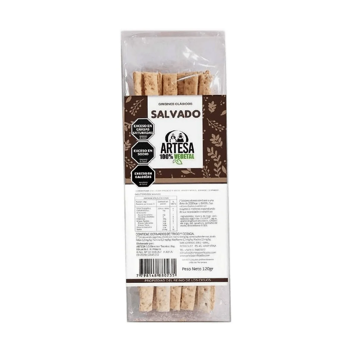 Artesa - Talitas de salvado x 160 gr