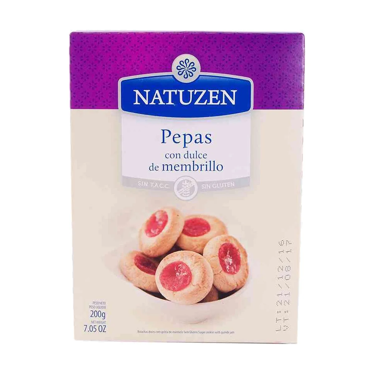 Natuzen - Pepas con dulce de membrillo x 200 gr