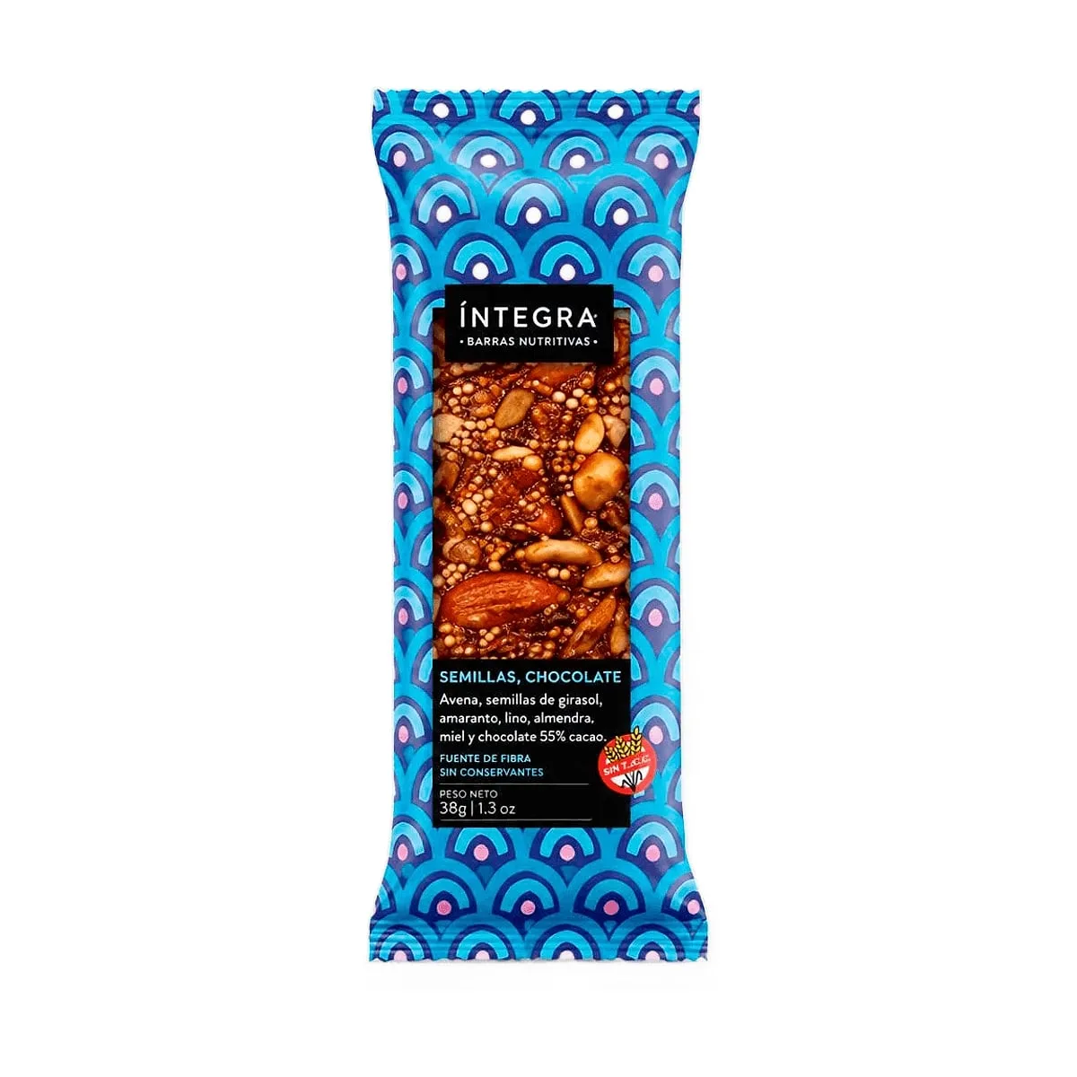 Integra - Barrita de semillas y chocolate sin tacc x 38 gr