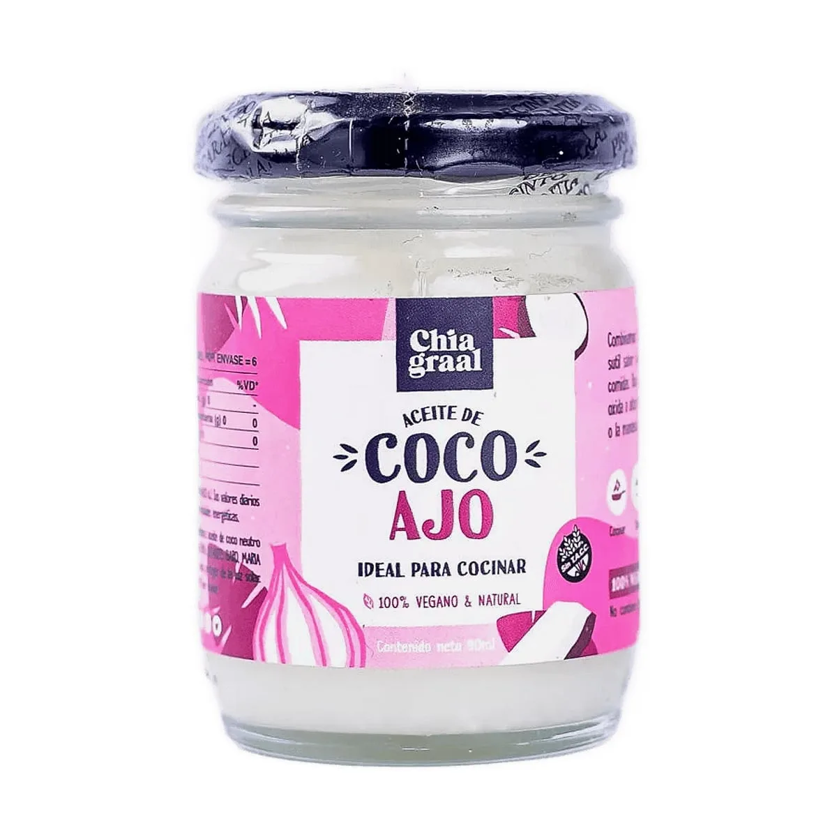 Chia Graal - Aceite de coco neutro x 90 ml
