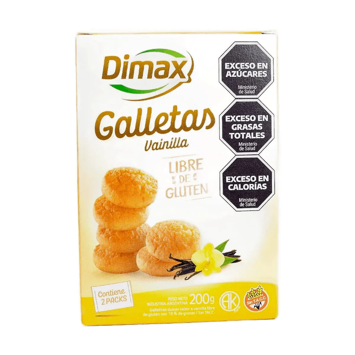 Dimax - Galletas vainilla x 200 gr