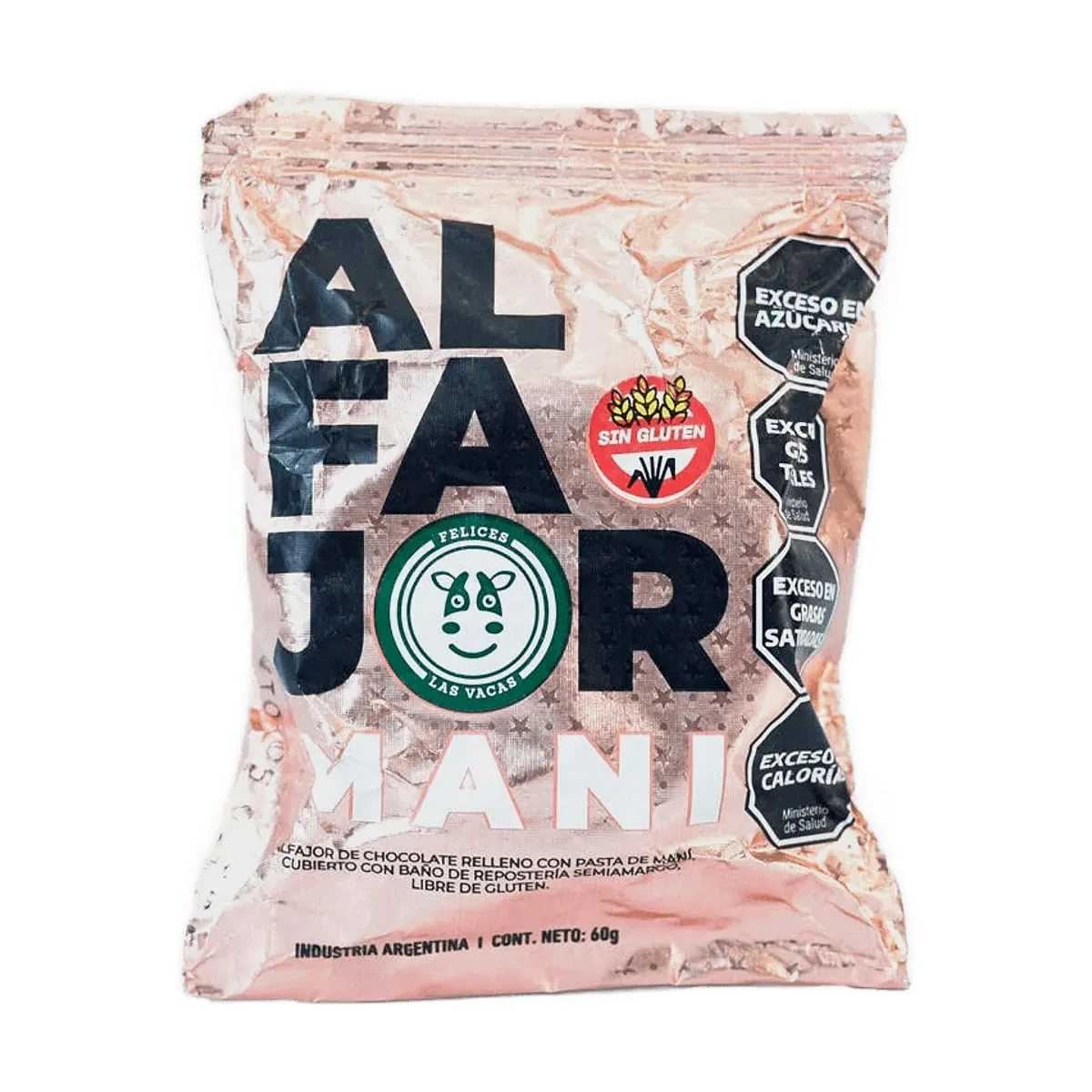 Felices Las Vacas - Alfajor de mani x 75 gr