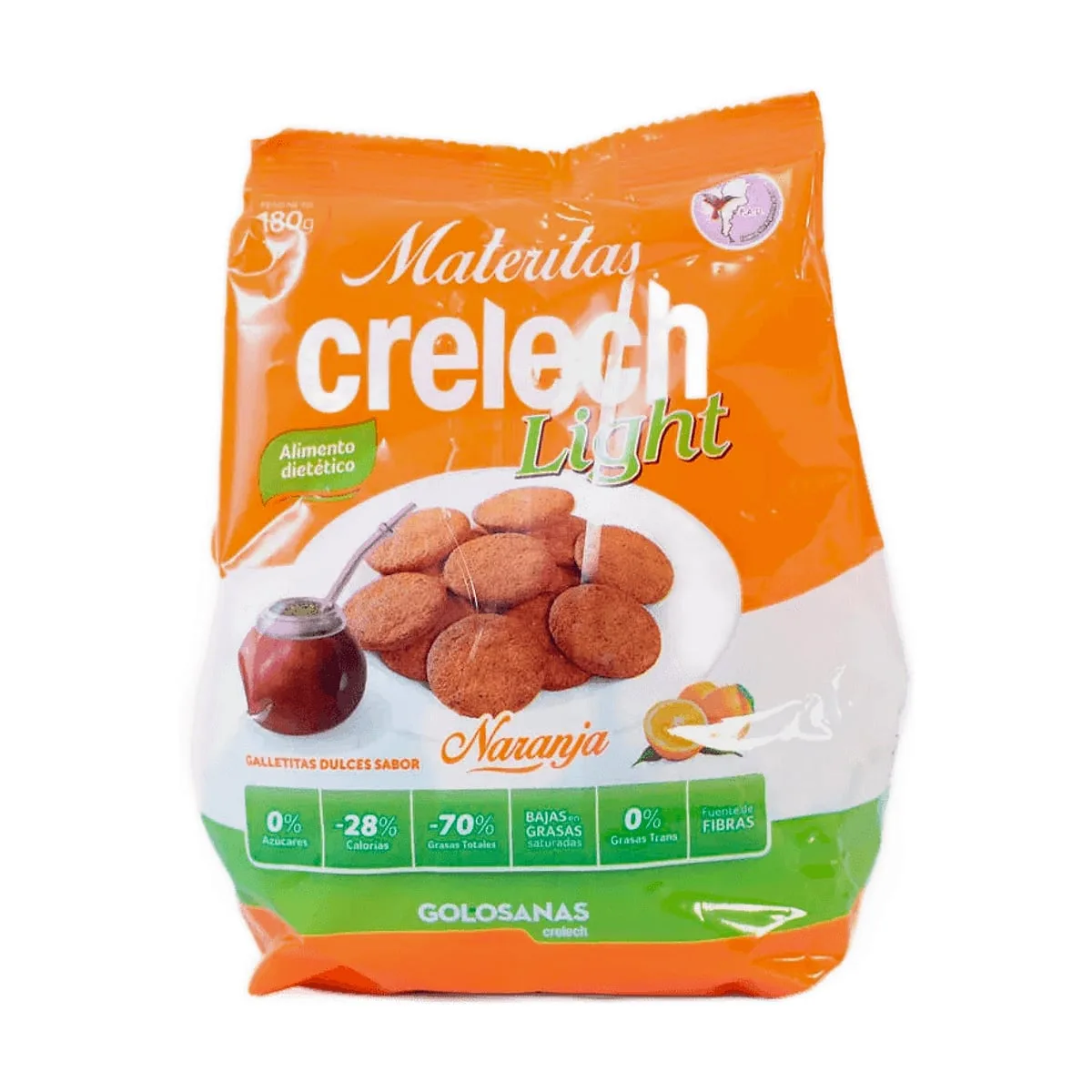 Crelech - Galletitas dulces sabor naranja x 180 gr