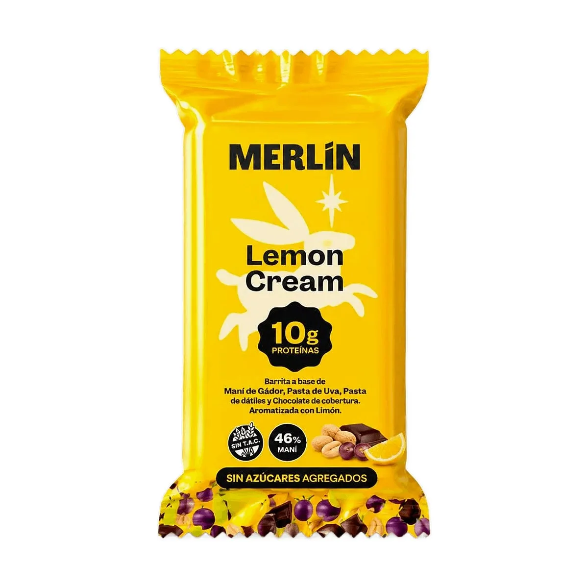 Merlin - Barrita proteica sabor lemon cream x 45 gr