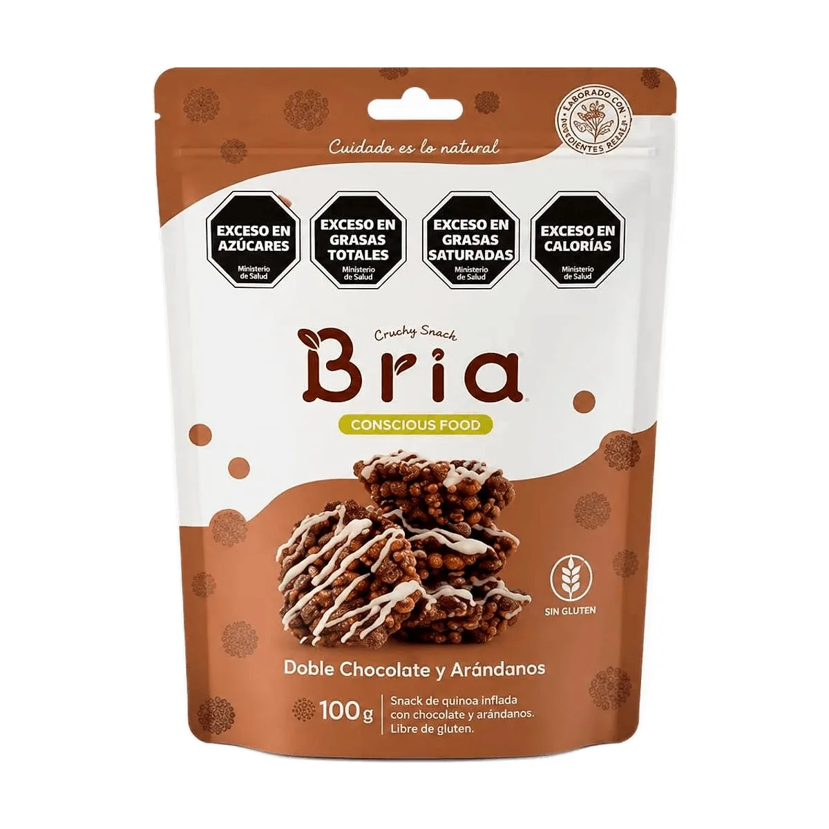 Bria - Cookies de quinoa doble chocolate y arandanos x 100 gr
