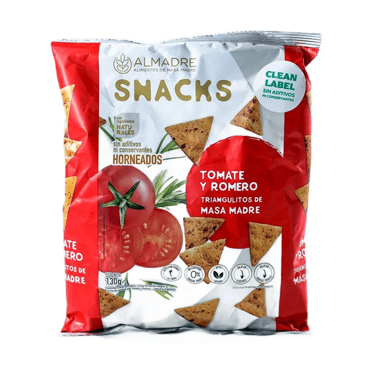 Almadre - Snacks de tomate y romero x 130 gr
