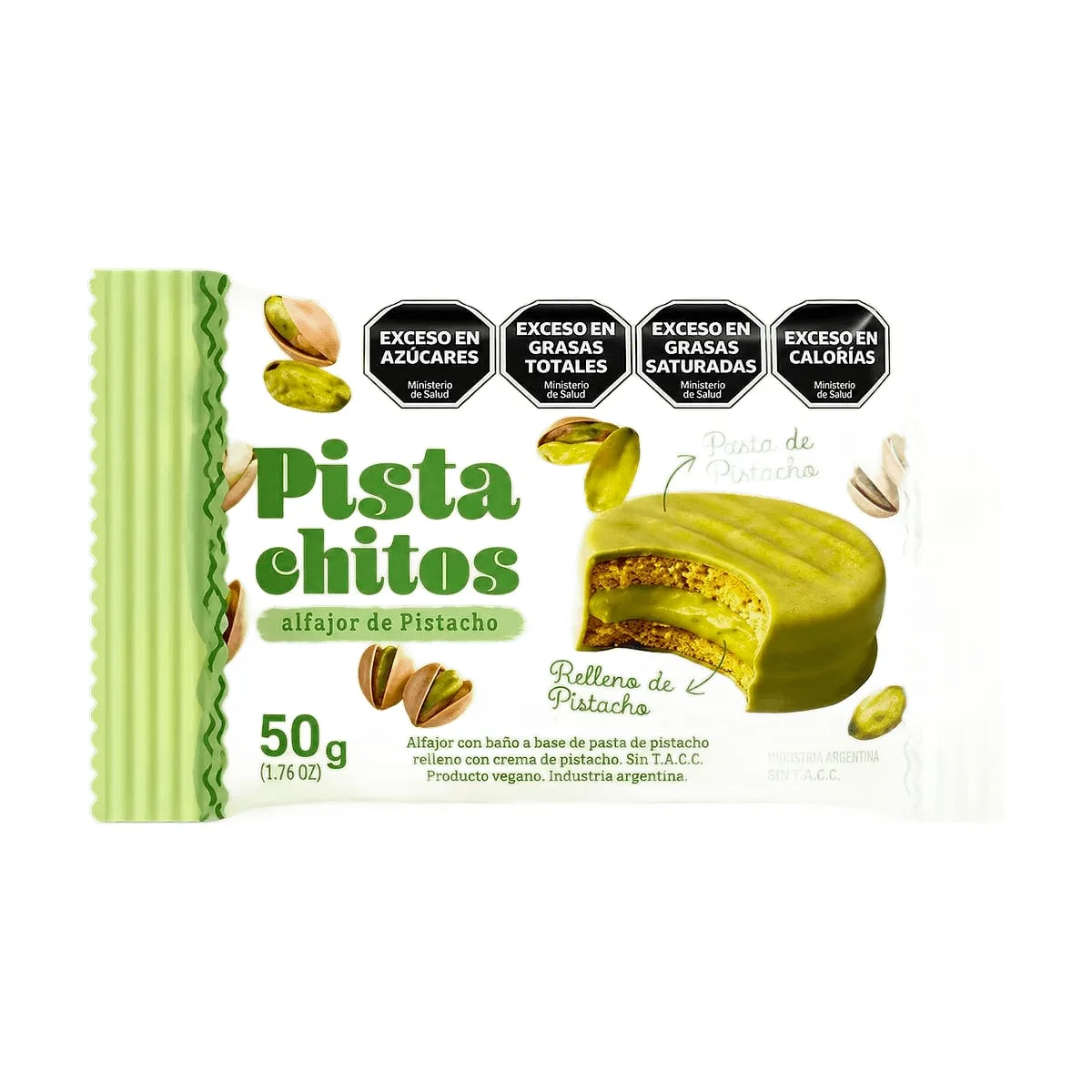 Animal Kind - Alfajor bañado y relleno de Pistacho x 50 gr