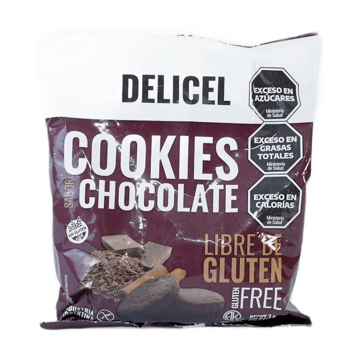 Delicel - Galletitas dulces sabor chocolate x 200 gr