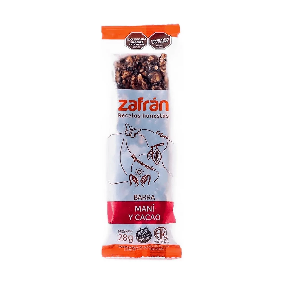 Zafran - Barrita de maní y cacao x 28 gr