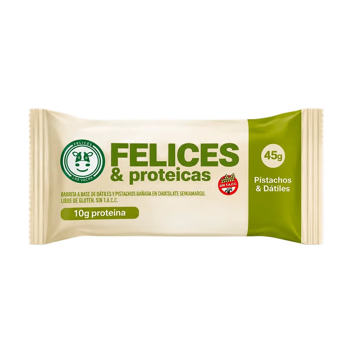 Felices Las Vacas - Barra proteica con pistacho x 45 gr