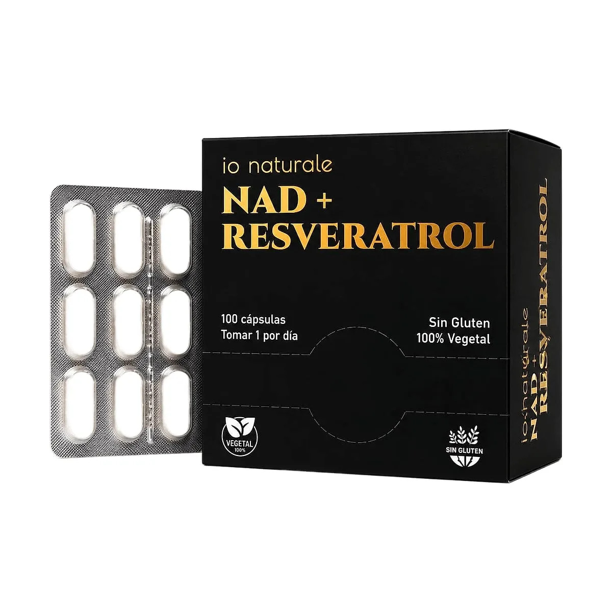 Io Naturale - Nad + Resveratrol x blister x 10 unid