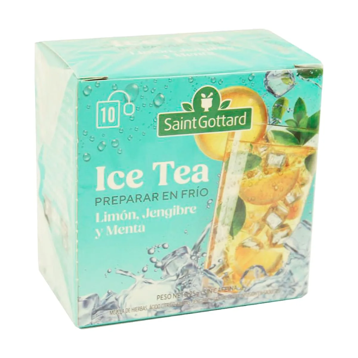 Saint Gottard - Ice Tea limon, jengibre y menta x 10 saq
