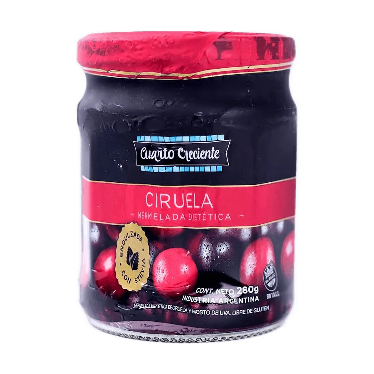 Cuarto Creciente - Mermelada con stevia sabor ciruela x 280 gr