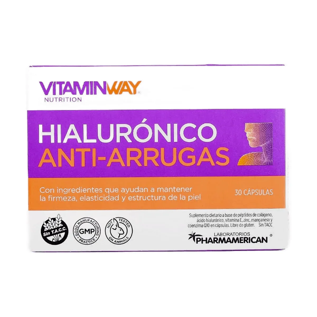 Vitamin Way - Hialuronico anti-arrugas x 30 cap