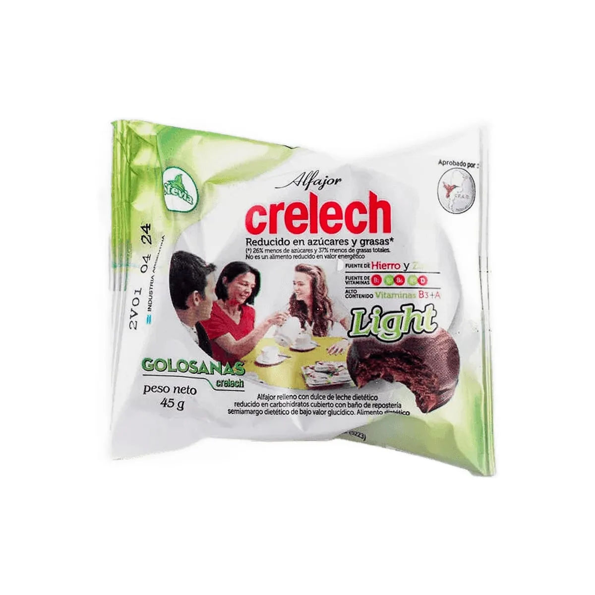 Crelech - Alfajor light con stevia x 45 gr