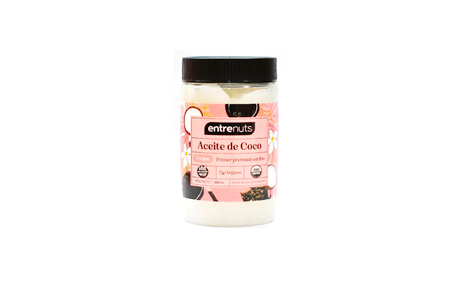 Entrenuts - Aceite de coco virgen x 360 gr