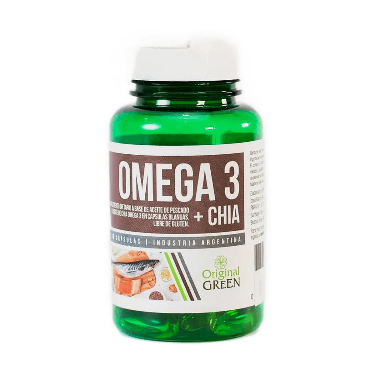 Original Green - Omega 3 + chia x 30 caps