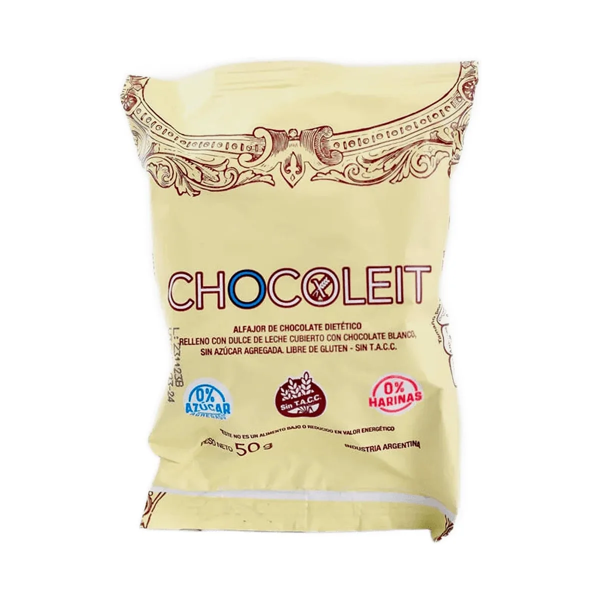 Chocoleit - Alfajor de chocolate blanco x 50 gr