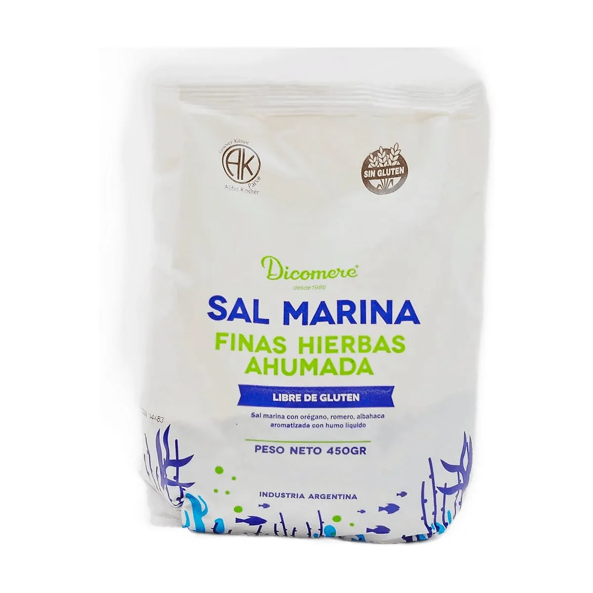 Dicomere - Sal marina finas hierbas ahumada x 450 gr