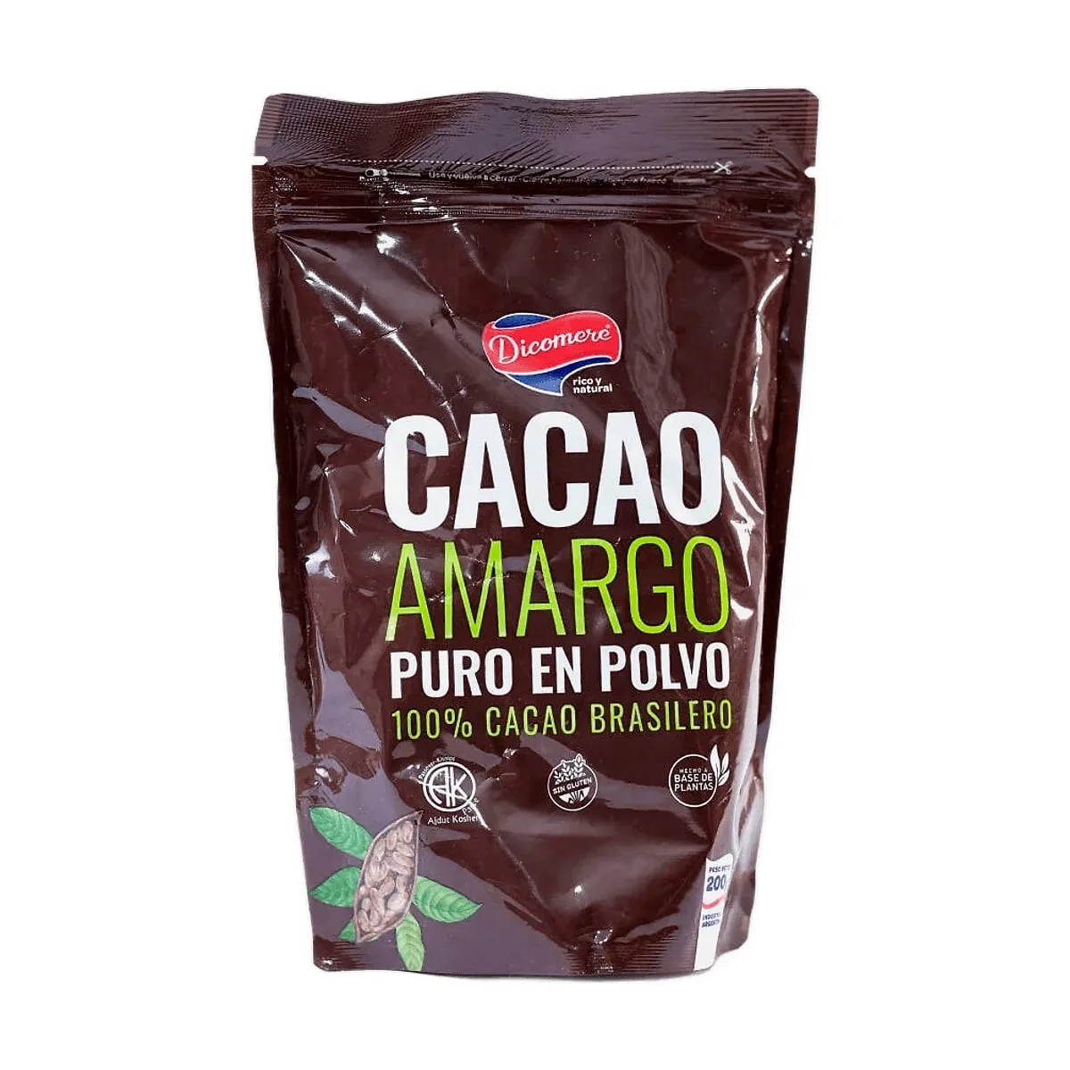 Dicomere - Cacao brasilero amargo en polvo x 200 gr