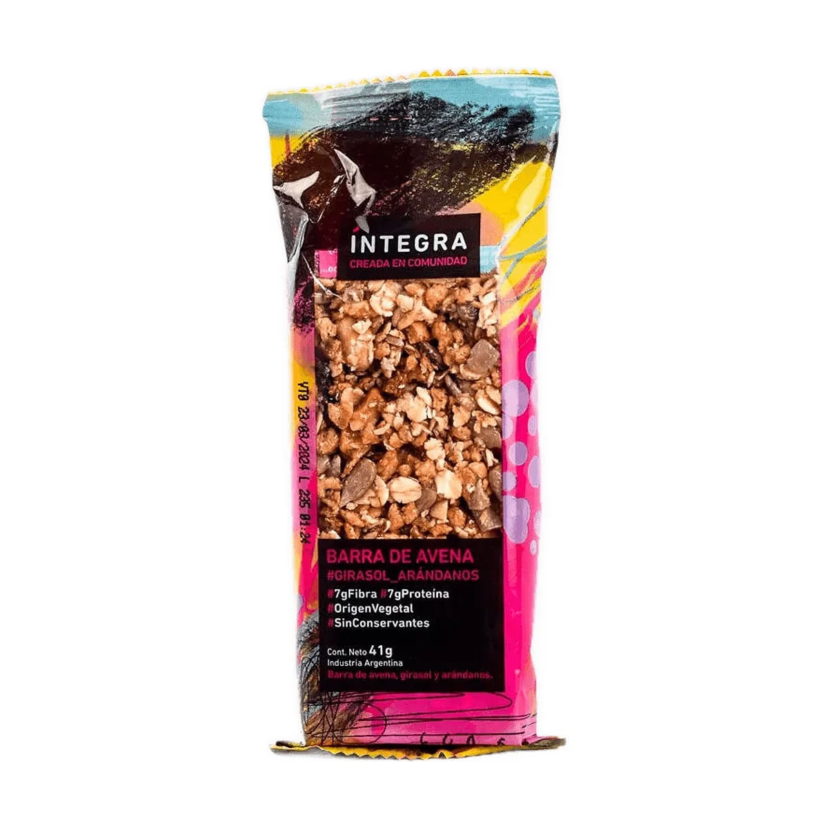 Integra - Barrita de semillas y arandanos sin tacc x 38 gr