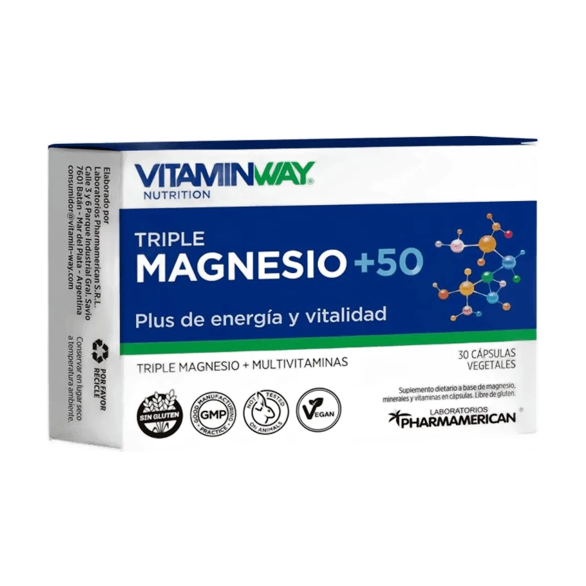Vitamin Way - Triple magnesio +50 x 30 cap